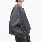 Round Neck Zip Jacket And A Line Skirt Set